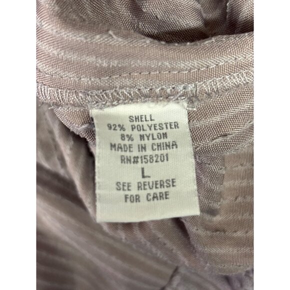 Angel Kiss Ribbed Textured Button-Down Shirt Jacket L lavender - Picture 6 of 6